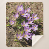 Cute spring crocuses sherpa deken (Voorkant)