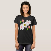Cute Spring Floral Bee T-Shirt (Voorkant volledig)