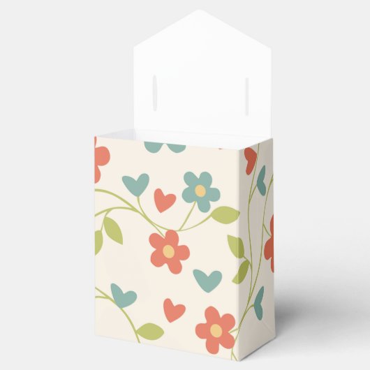 Cute Spring Flowers Bedankdoosjes (Geopend)
