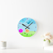 Cute Spring Garden Clocks Ronde Klok (Huis)