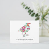 Cute Spring Luncheon Invitation (Debout devant)