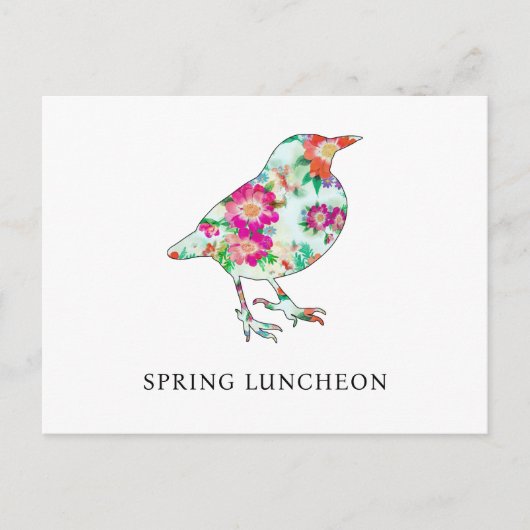 Cute Spring Luncheon Invitation (Devant)