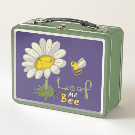 Cute Spring Scene with Daisy Flower and Bee (Voorkant)
