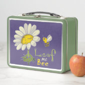 Cute Spring Scene with Daisy Flower and Bee (In situ)