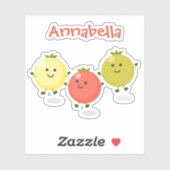 Cute springkerry tomaten cartoon illustratie sticker (Vel)