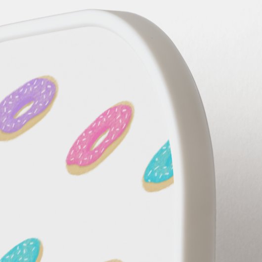 Cute Sprinkle Donuts Pattern Gepersonaliseerd Pickleball Paddle (Links Detail)