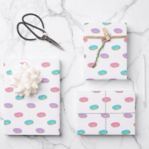 Cute Sprinkle Donuts Pattern Inpakpapier Vel