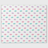 Cute Sprinkle Donuts Pattern Wrapping Cadeaupapier (Vlak)