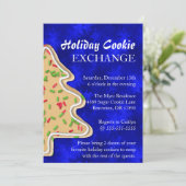 Cute Sprinkle Sugar Cookie Exchange Holiday nodigt Kaart (Staand voorkant)