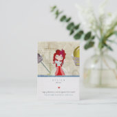 Cute sproytale Doll Visitekaartjes (Staand voorkant)