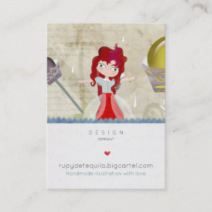 Cute sproytale Doll Visitekaartjes