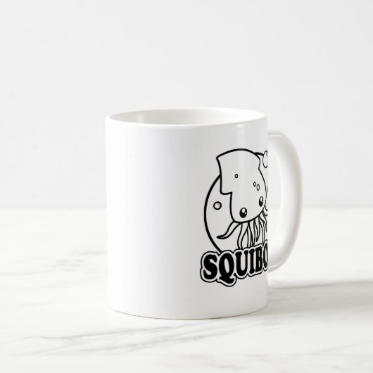 Cute Squid Café Mug (Devant droit)