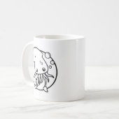 Cute Squid Coffee Mok (Voorkant links)