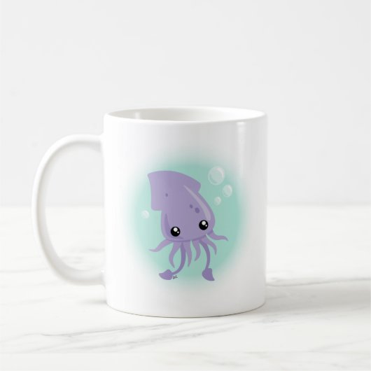 Cute Squid Coffee Mok (Links)