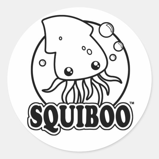 Cute Squid Sticker (Voorkant)