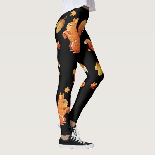 Cute Squirrel aanpassen Leggings (Rechts)
