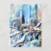 Cute squirrel briefkaart (Voorkant)