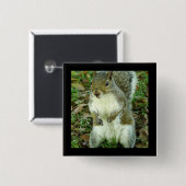 Cute Squirrel Button (Voorkant /achterkant)
