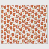 Cute Squirrel Cadeaupapier (Vlak)