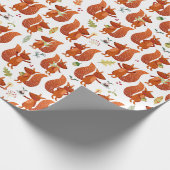 Cute Squirrel Cadeaupapier (Hoek)