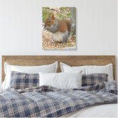 Cute Squirrel Canvas Art Afdruk (Insitu (Slaapkamer))
