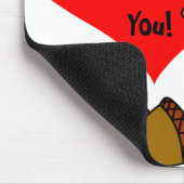 Cute Squirrel Cartoon Muismat (Hoek)