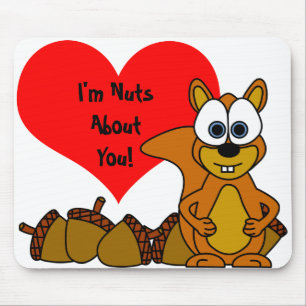 Cute Squirrel Cartoon Muismat