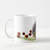 Cute Squirrel die een appel eet Koffiemok (Links)