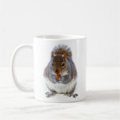 Cute Squirrel Eating a Nut Photo Coffee Mok (Links)