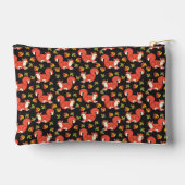 Cute Squirrel en Autumn Leaf Pattern Monogram Etui (Achterkant)