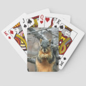 Cute squirrel en zijn noot speelkaarten (Achterkant)