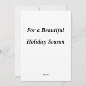 Cute Squirrel Flat Holiday Kaart on Green (Achterkant)