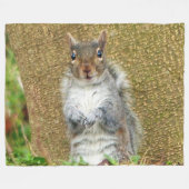 Cute Squirrel Fleece Deken (Voorkant (Horizontaal))