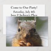 Cute Squirrel glimlachend Macro Foto Kaart (Voorkant / Achterkant)