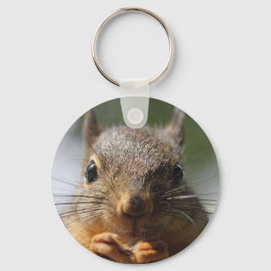 Cute Squirrel glimlende Foto Sleutelhanger