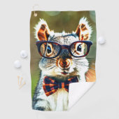 Cute Squirrel Golfhanddoek (Insitu)