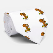 Cute squirrel heeft noten stropdas (Opgerold)