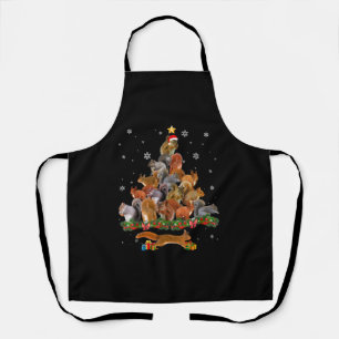 Cute Squirrel kerstboomcadeautje decor-kerstboom Schort
