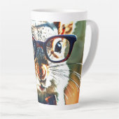 Cute Squirrel Latte Mok (Rechterhoek)