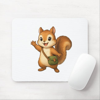 Cute Squirrel Mouse Pad – Okojo and Friends Muismat