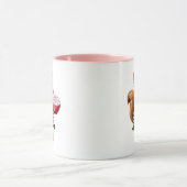 Cute Squirrel Mug de Noël personnalisé (Centre)