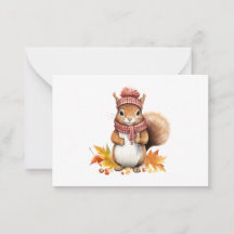 Cute Squirrel Notitiekaart 
