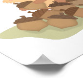 Cute Squirrel Nuts Over jou Pun Love Humor Poster (Hoek)