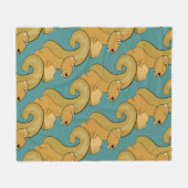 Cute Squirrel Pattern Fleece Deken (Voorkant (Horizontaal))