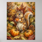 Cute Squirrel Poster (Voorkant)