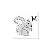 Cute Squirrel Rubberstempel (Afrduk)