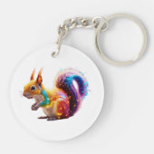 Cute Squirrel Sleutelhanger (Achterkant)