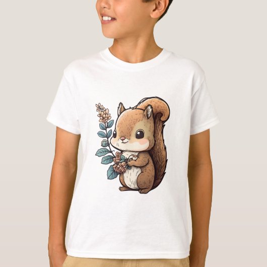Cute Squirrel T-shirt (Voorkant)