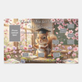 Cute Squirrel Teacher Appreciation Sticker Sheet (Voorkant)