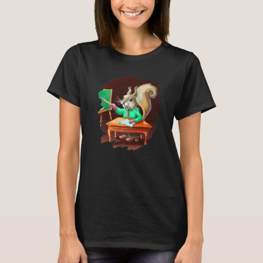 Cute  Squirrel Teacher Professor School T-shirt (Voorkant)